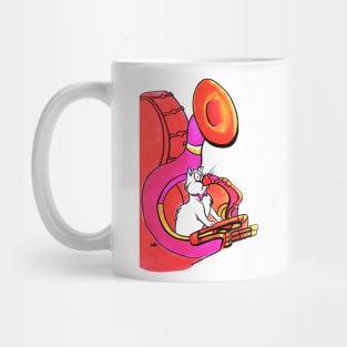 Tuba cat Mug